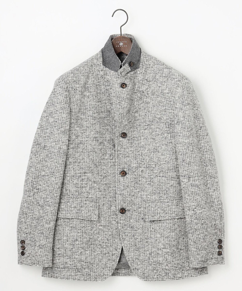 JOSEPH ABBOUD 【イタリア素材/軽量/ストレッチ】スライバー千鳥 ジャケット 