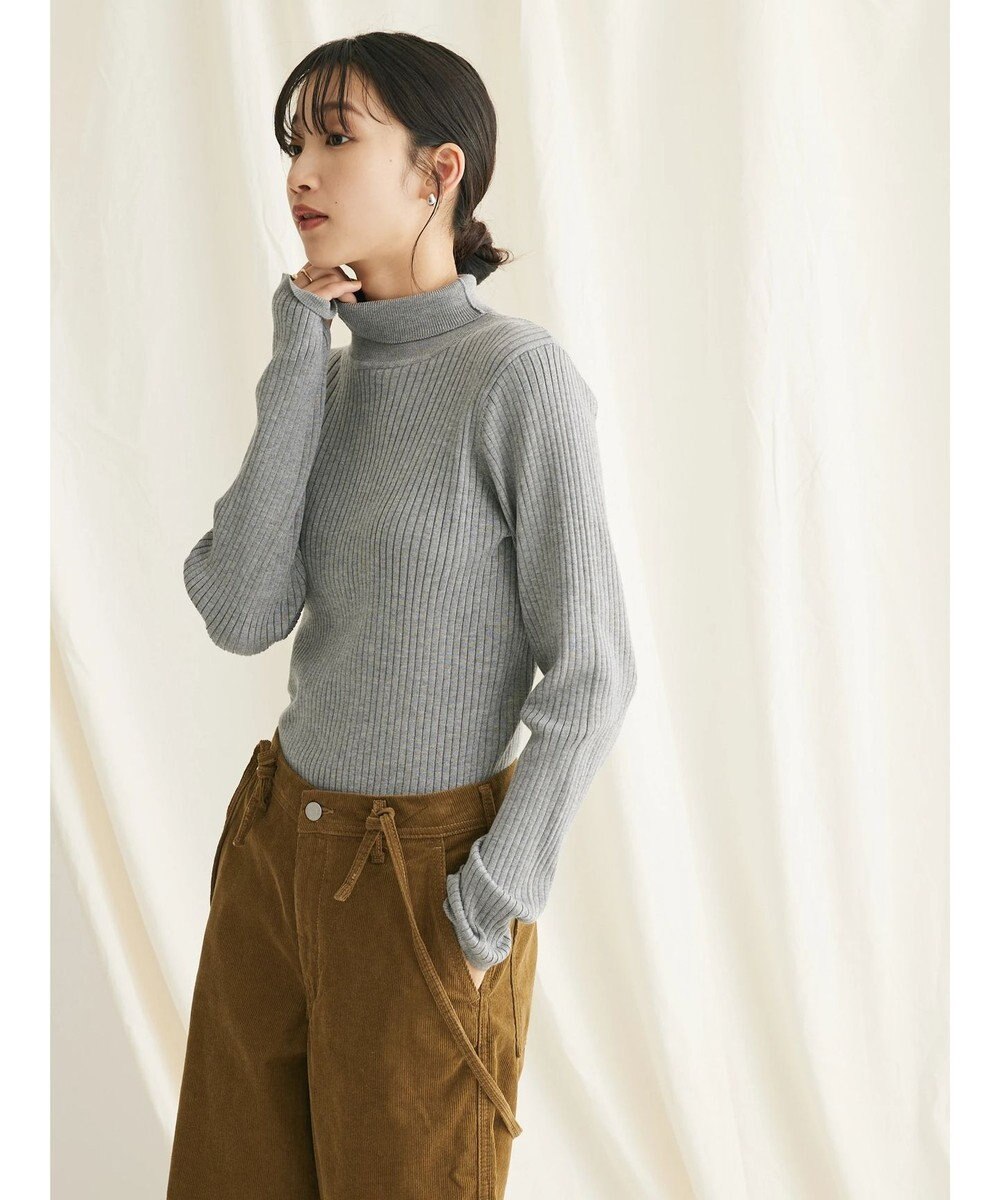 CRAFT STANDARD BOUTIQUE ウォッシャブルリブタートルニットプルオーバー 