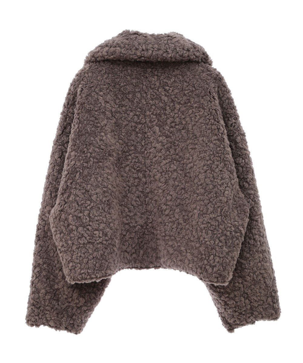 earth music&ecology リバーシブルフェイクムートンショートブルゾン 