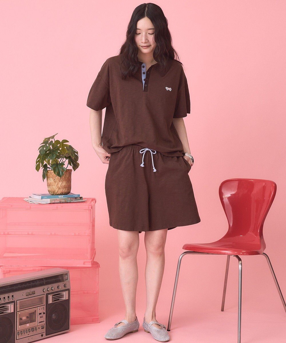 AMERICAN HOLIC 【PENNEY'S】配色ポロ+ショートパンツ 