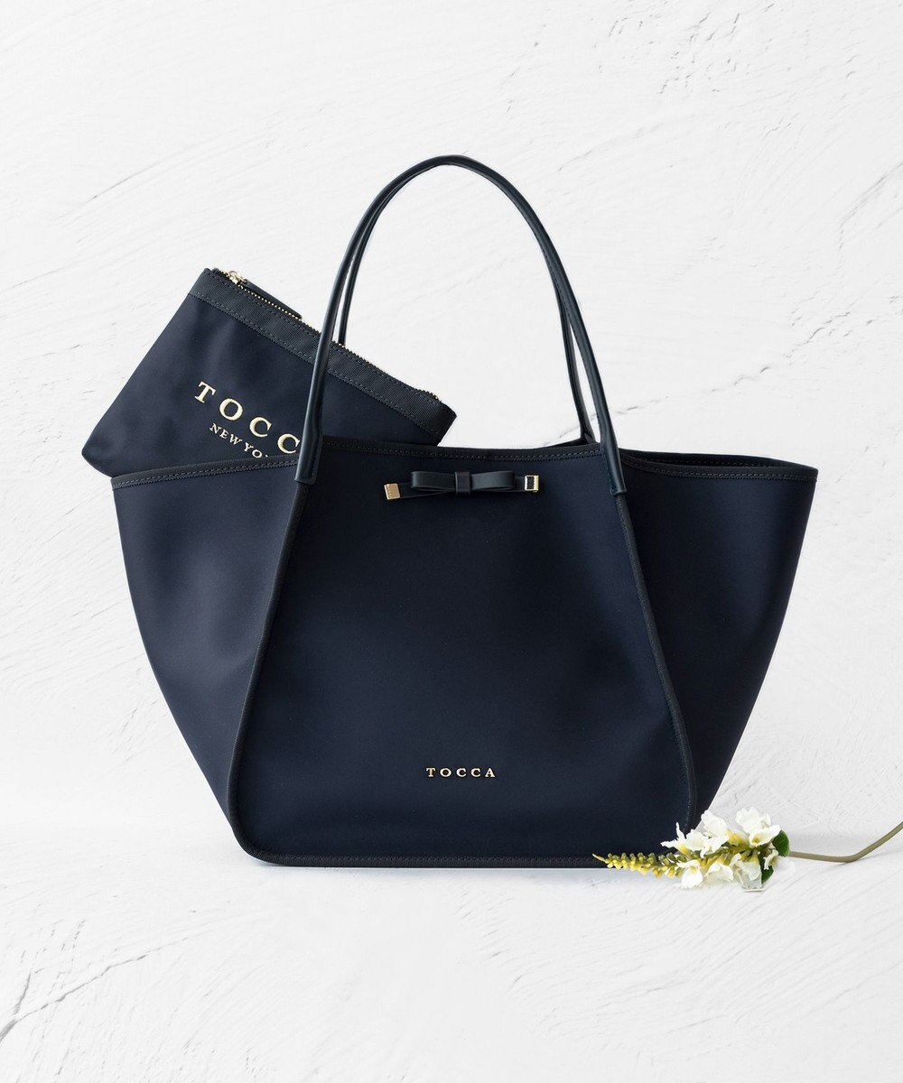 TRIM RIBBON NYLON TOTE トートバッグ / TOCCA | ファッション通販