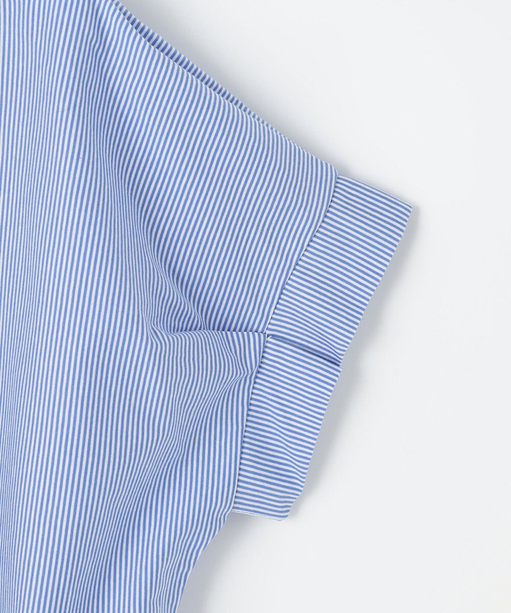 ANY SIS S シルケットストライプ スキッパー カットソー 