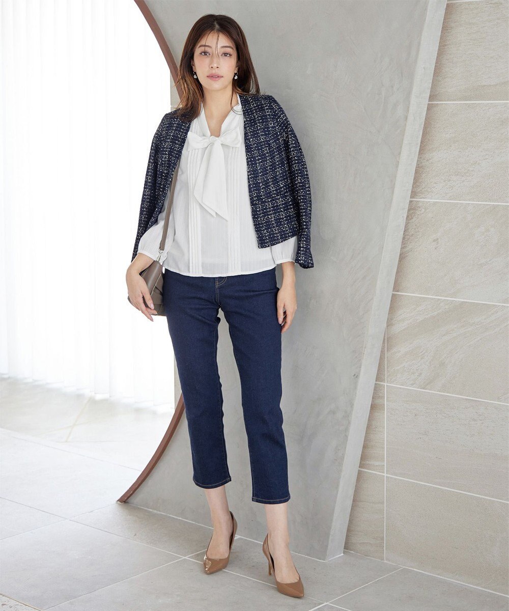 Tiaclasse 【新色追加・洗える】リボンタイブラウス 