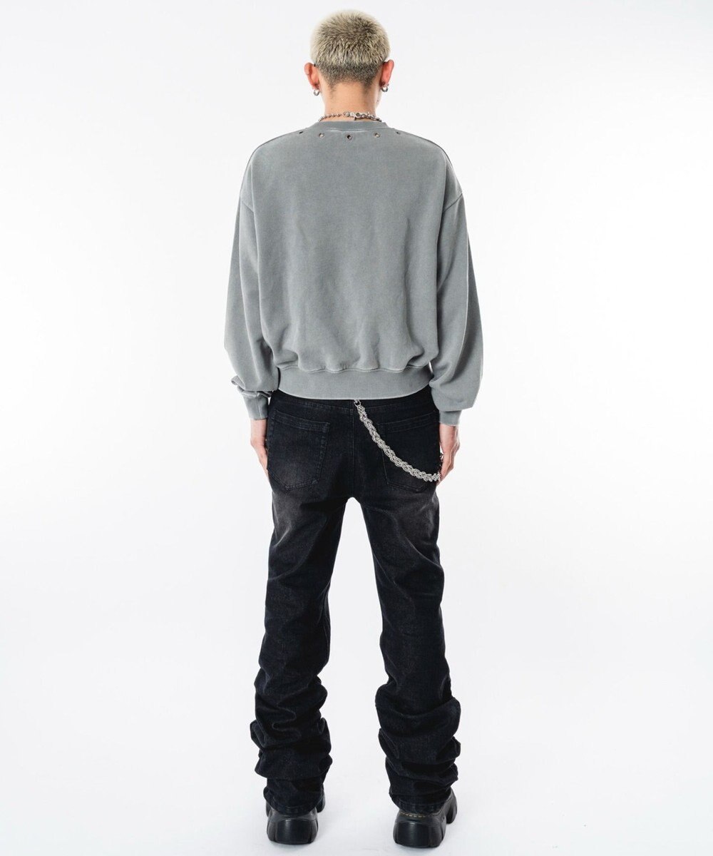 WEGO 【ユニセックス着用ITEM】ブリーチハトメロゴプルオーバー 