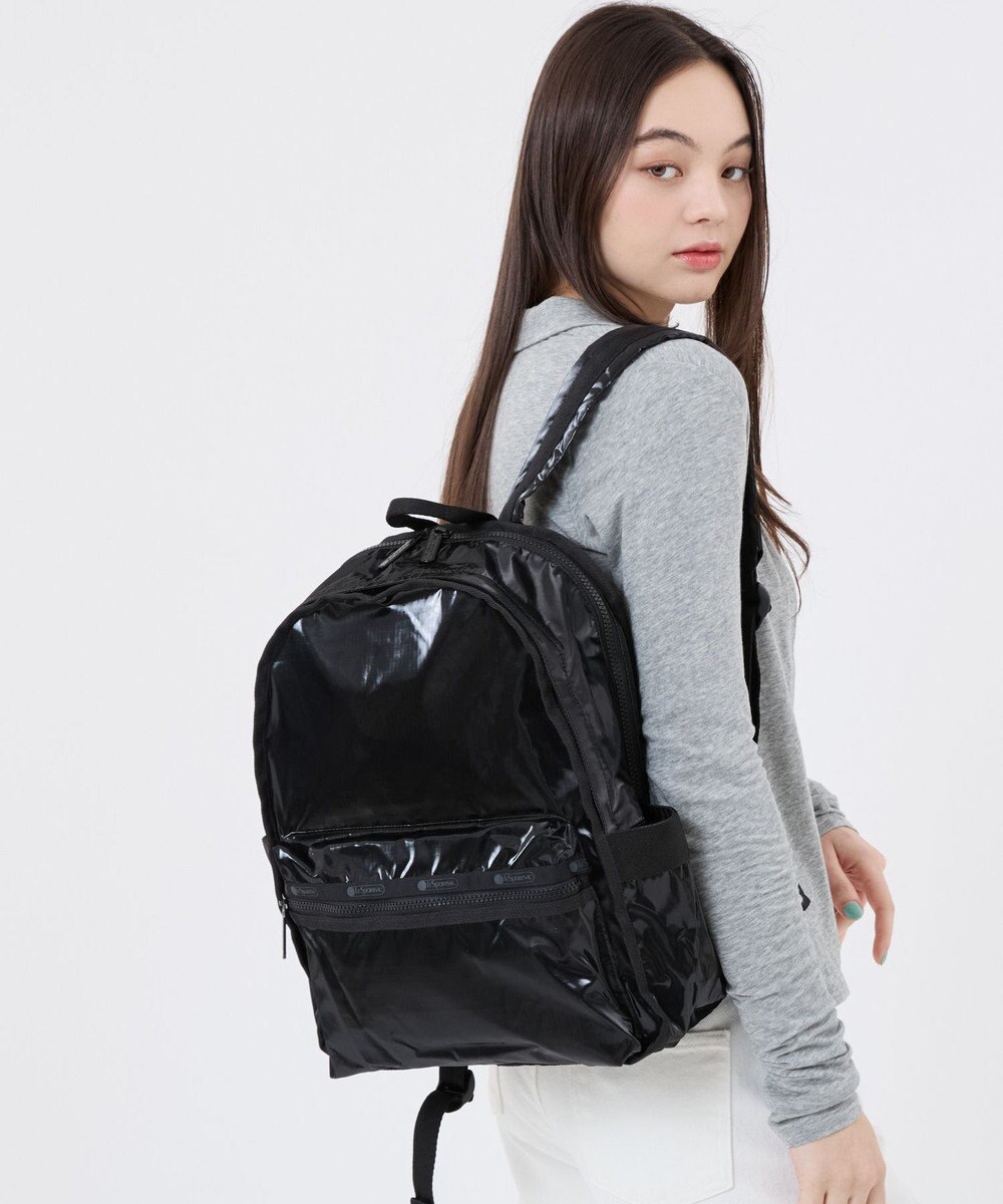 LeSportsac ROUTE BACKPACK/ブラックシャイン 
