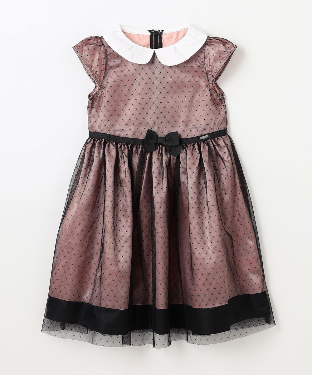 組曲 KIDS 【110-140㎝】チュールドット ドレス 