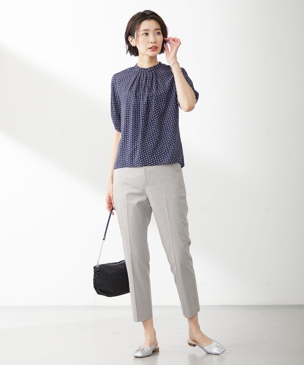 J.PRESS LADIES 【2way】ナイロンギャザー ショルダー バッグ 