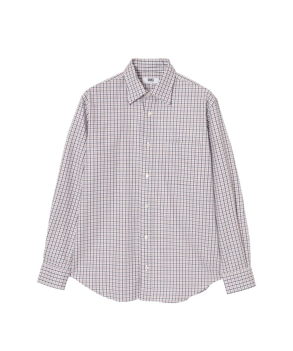 DAKS SIDGRAS ポプリンミニチェックシャツ 