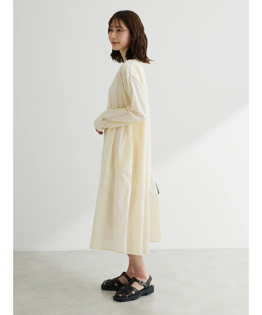 Green Parks ボリュームギャザーシャツワンピース 