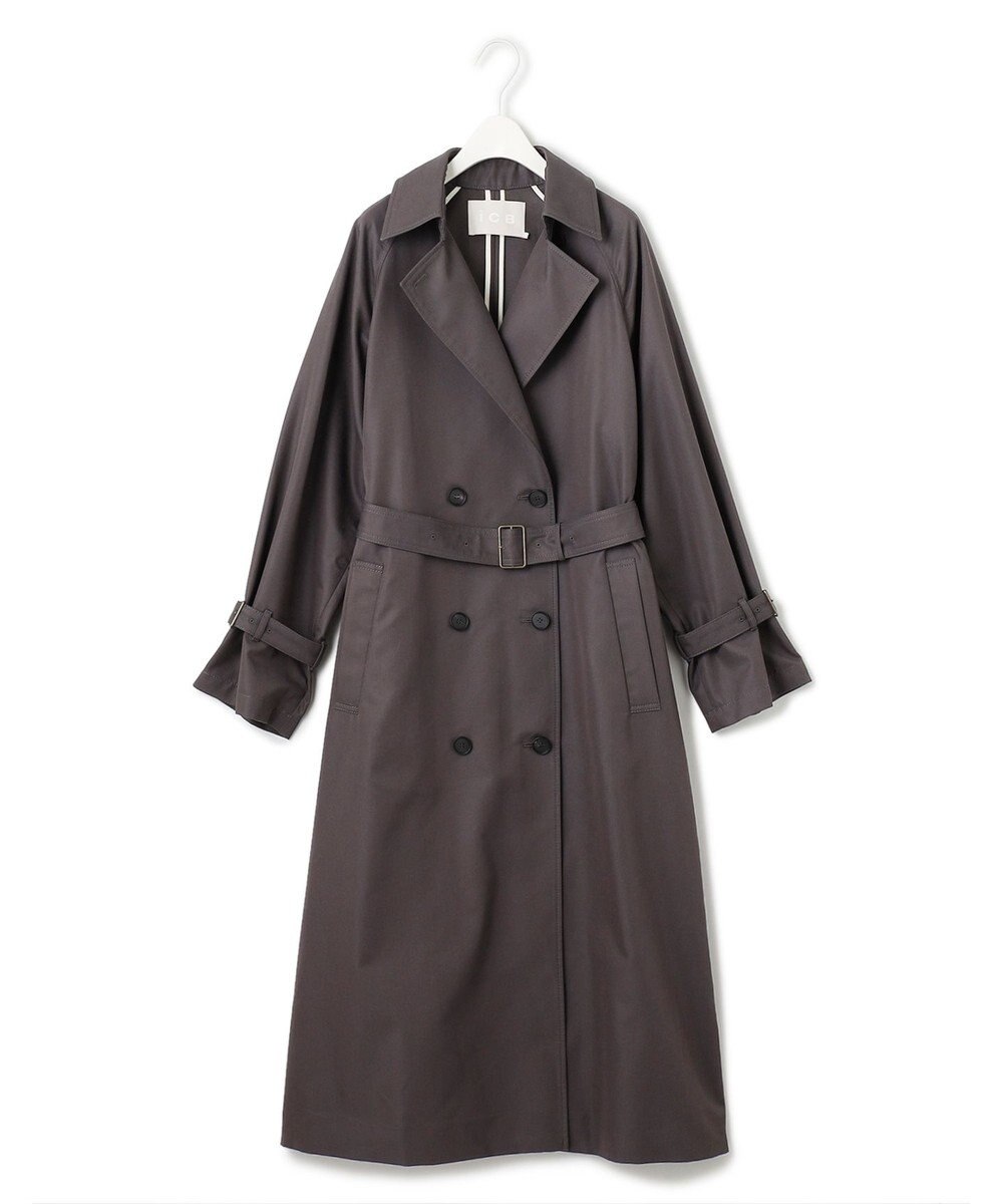 ICB TCシャンブレーツイル 2WAYトレンチコート 
