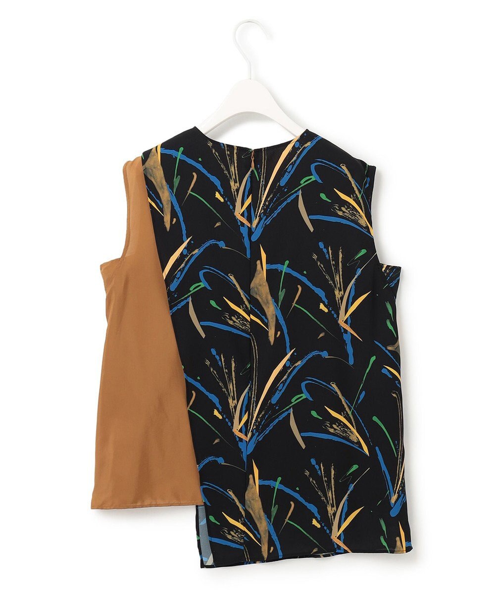 ICB 【Saki Tanakaさんコラボ】コラボプリント ノースリーブブラウス 