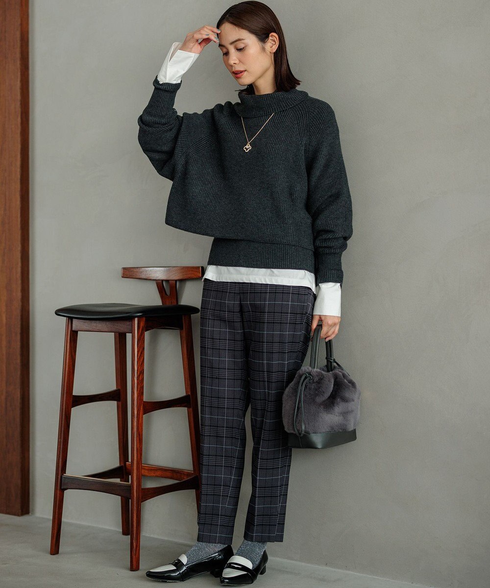 組曲 S コットンベア天竺 カフス袖ロングTシャツ 