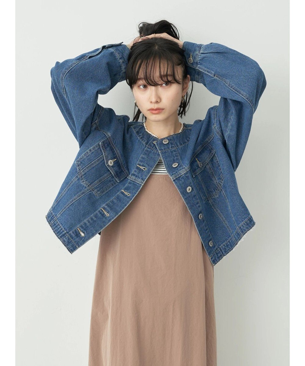 earth music&ecology ノーカラーＧジャン 