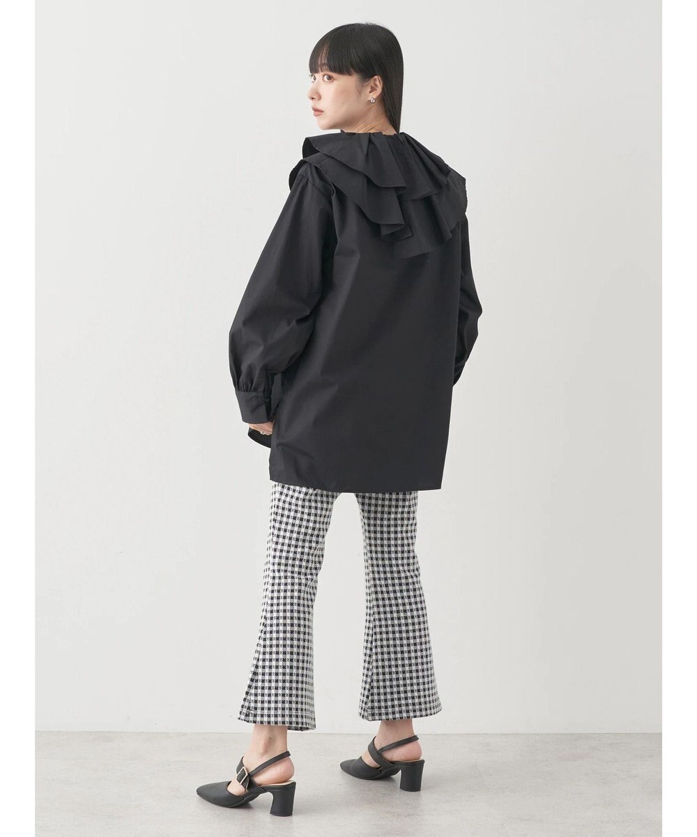 earth music&ecology ラッフルフリルチュニックブラウス 