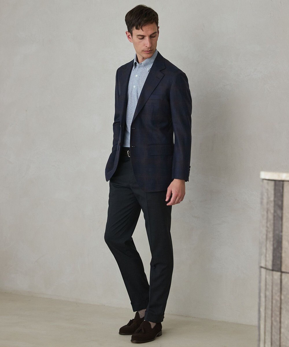 GOTAIRIKU 【REDA】TIMELESS HARMONY ジャケット_ネイビー×ブラウン 