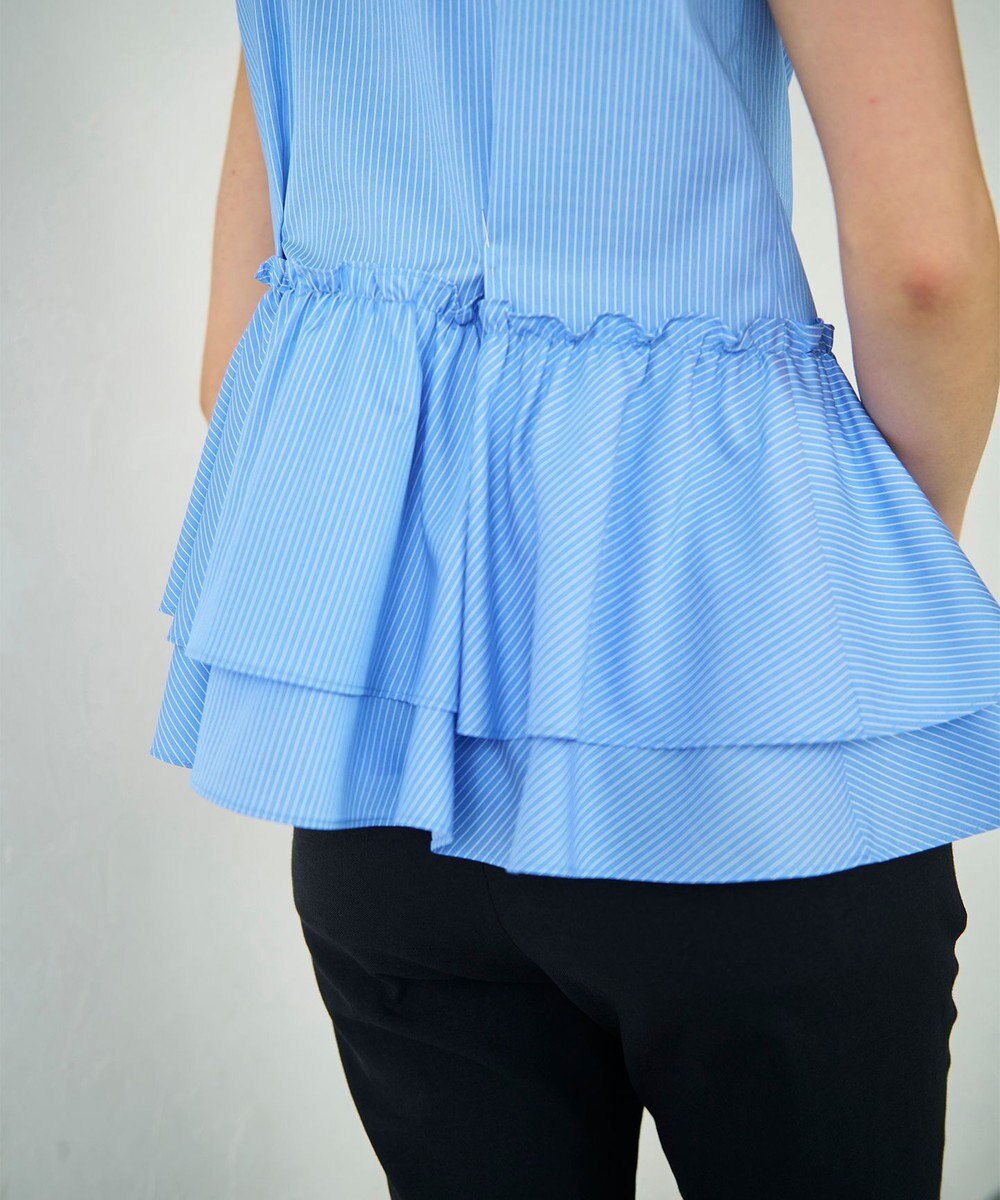 GRACE CONTINENTAL ヘムフリルノースリーブ 