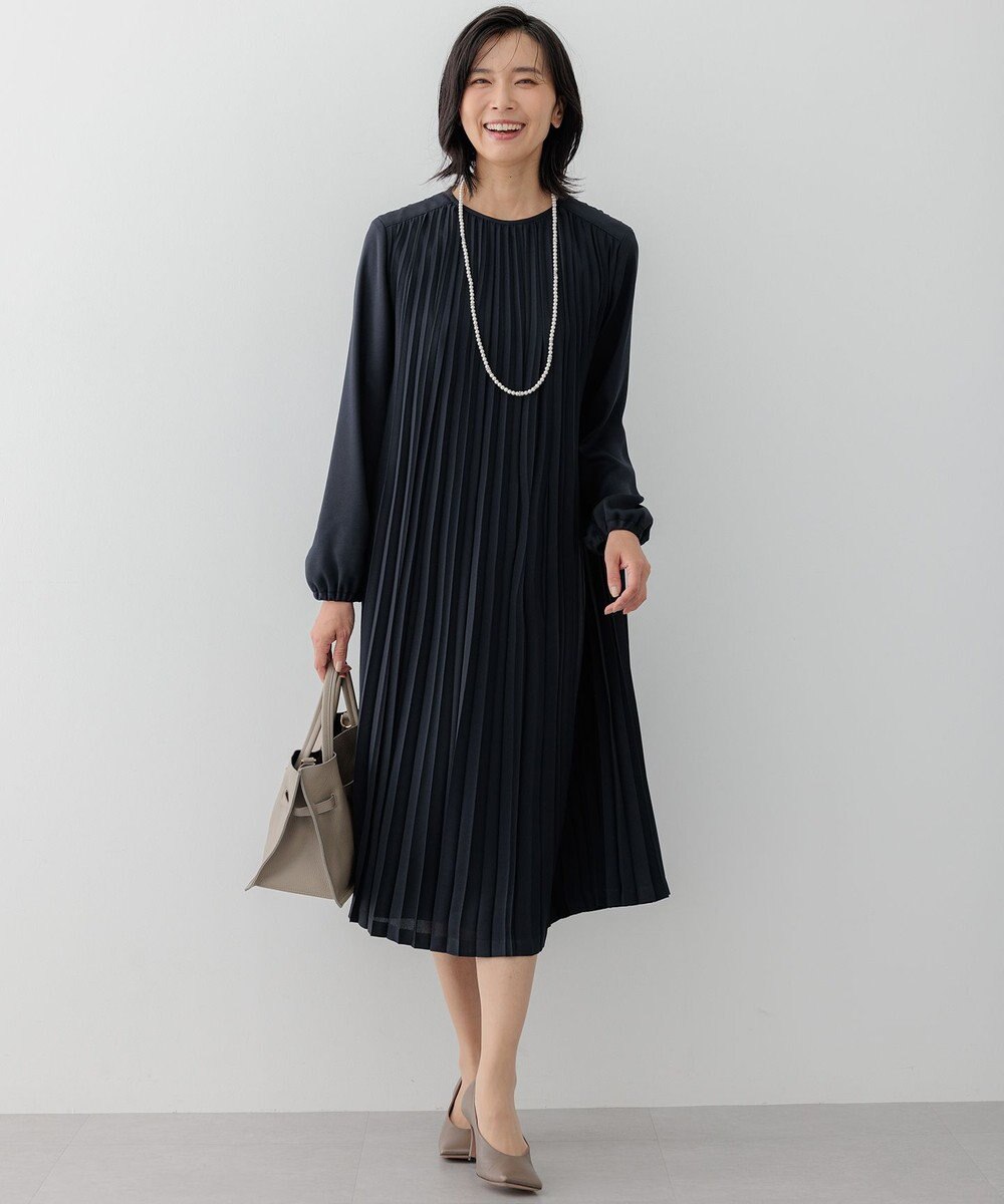 23区 L 【洗える】クリスタルアムンゼン プリーツワンピース 