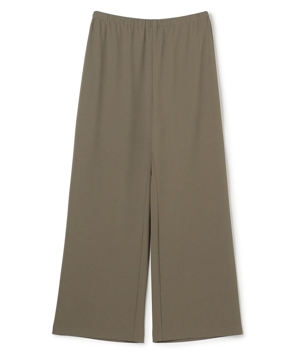 UNFILO L 【ウエストゴム】ライトジョーゼット イージーワイドパンツ 