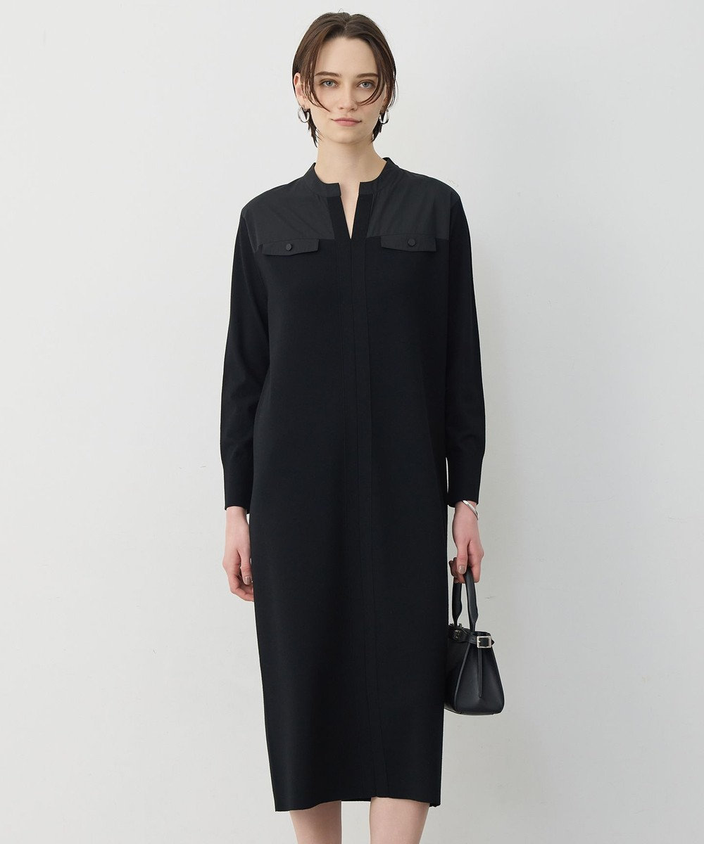 ICB L クリアレーヨンストレッチ ニットワンピース 