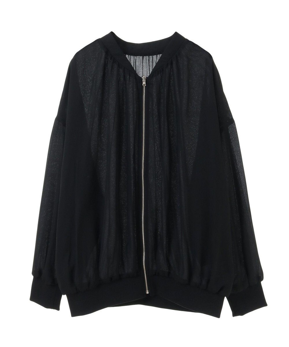 AMERICAN HOLIC リバーシブルシフォン×チュールブルゾン 