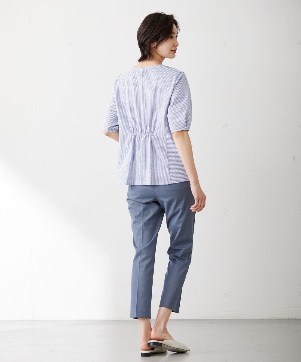 J.PRESS LADIES L 【WEB限定カラーあり・抗菌消臭・吸水速乾】サッカージャージー ボリュームスリーブ カットソー 