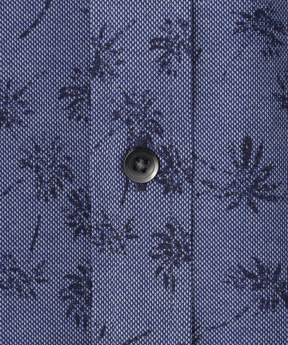 JOSEPH ABBOUD 【吸水速乾】シャンブレープリントジャージシャツ 