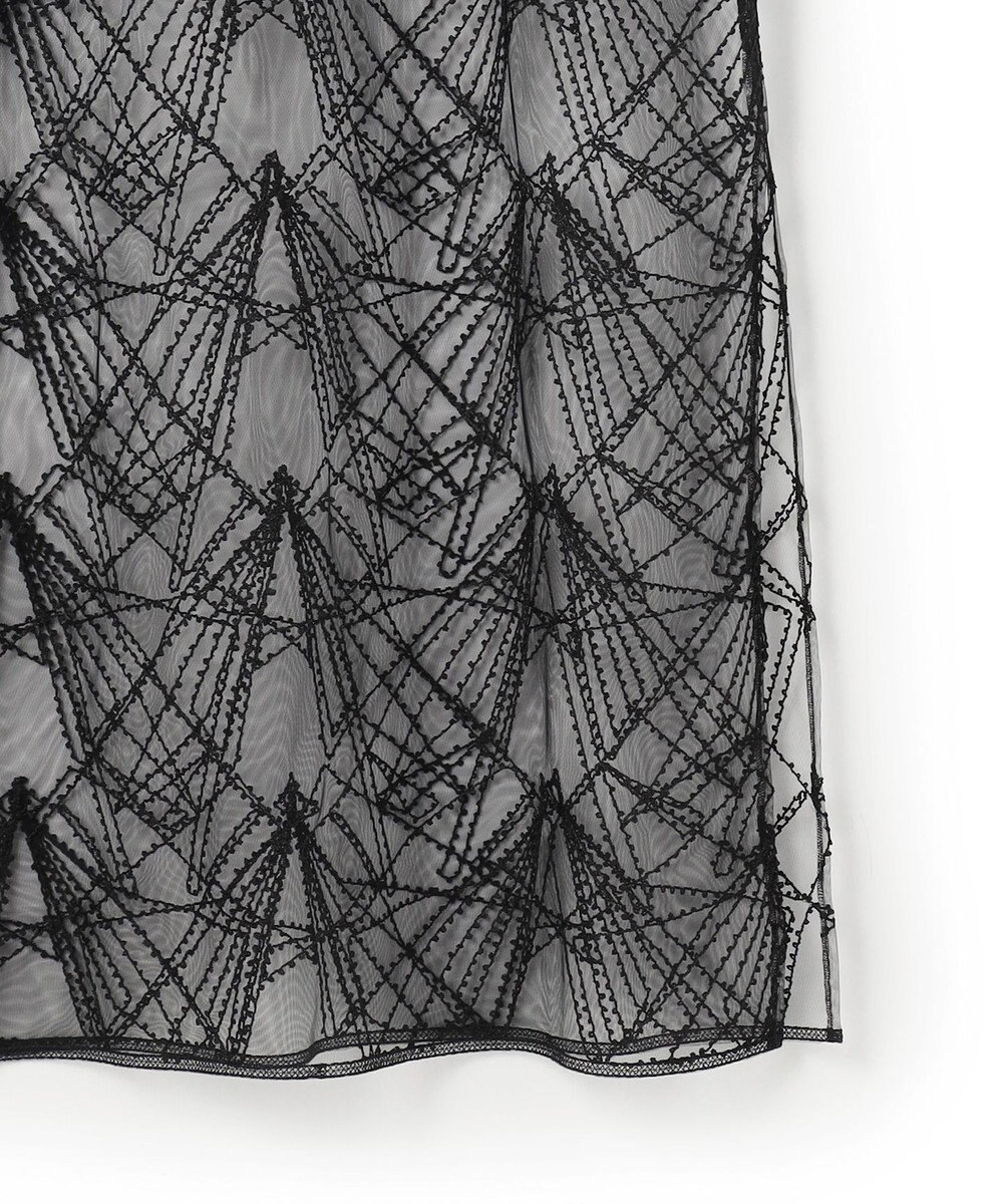 23区 【先行予約】刺繍レース キャミソールワンピース 