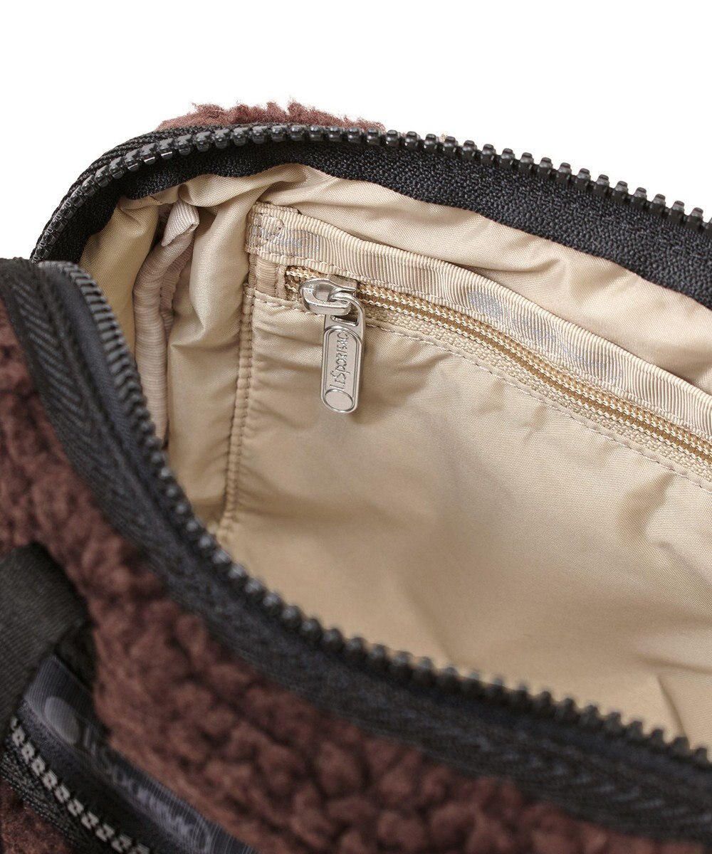 LeSportsac PUFFY MINI DUFFEL/ダークチョコレートシェルパ 