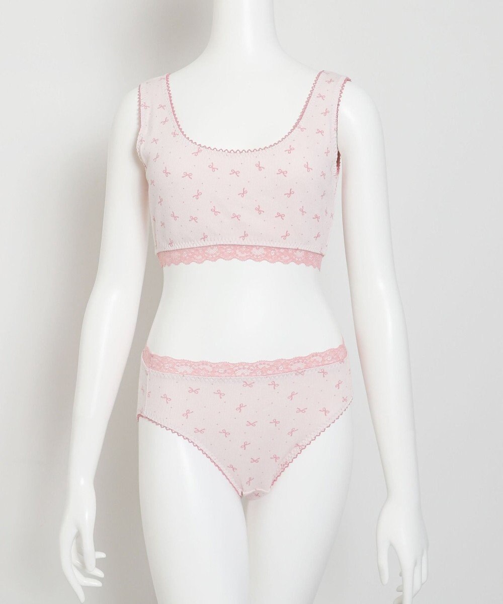 WEGO 【ハーフトップ＆ショーツセット】Liliane　Ciel　リボンドット 