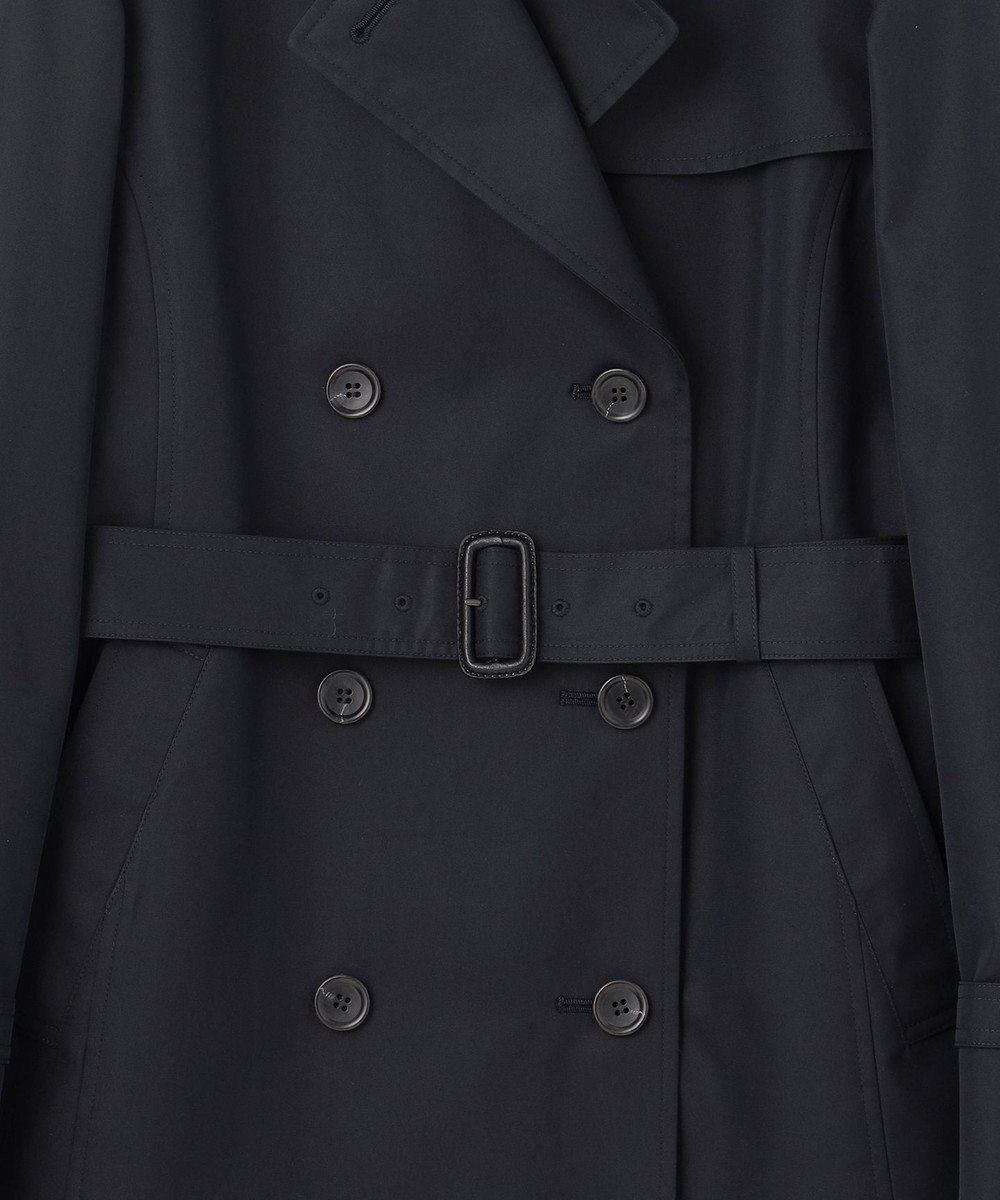 23区 コットンポリエステルギャバジン ショート トレンチコート 