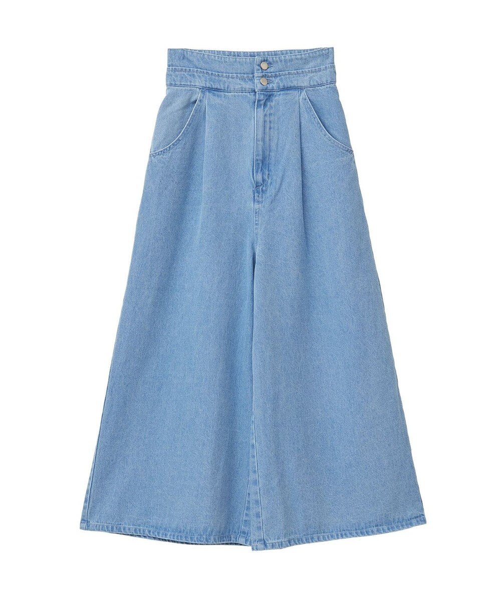 earth music&ecology ダブルベルトデザインワイドパンツ 