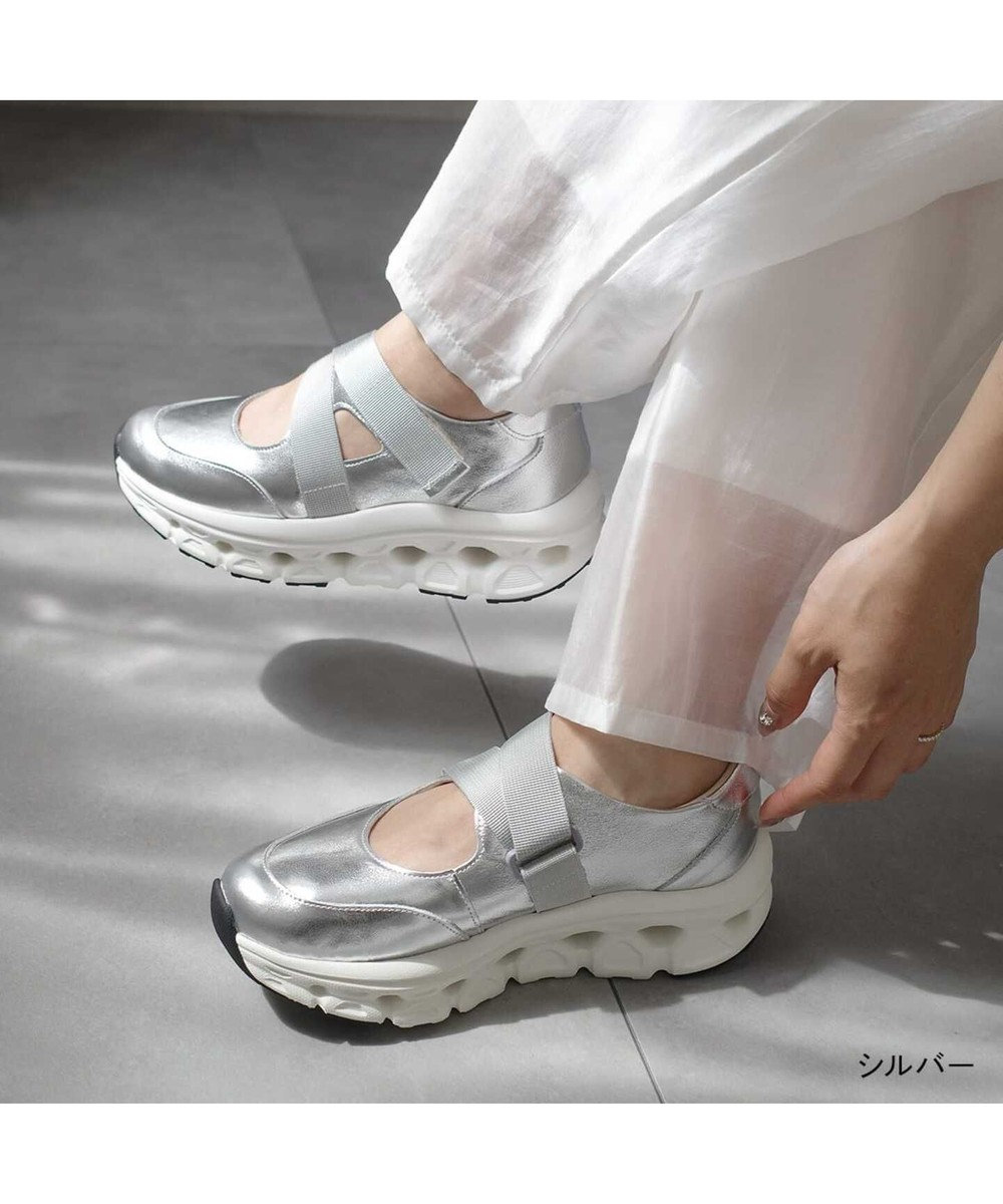 Pointer 日本製 本革ストラップスニーカー 