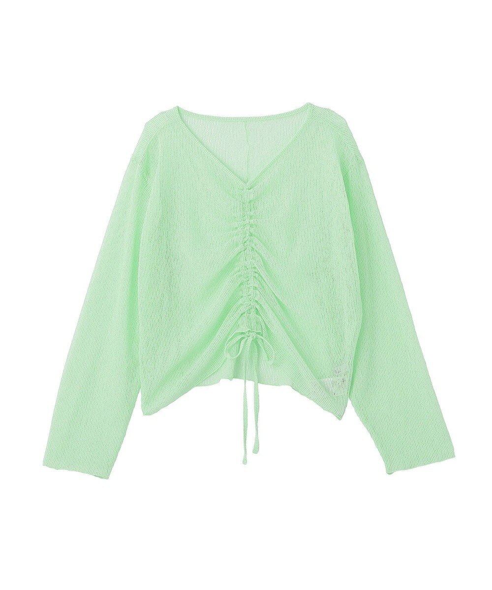 earth music&ecology フロントドロストシアープルオーバー 