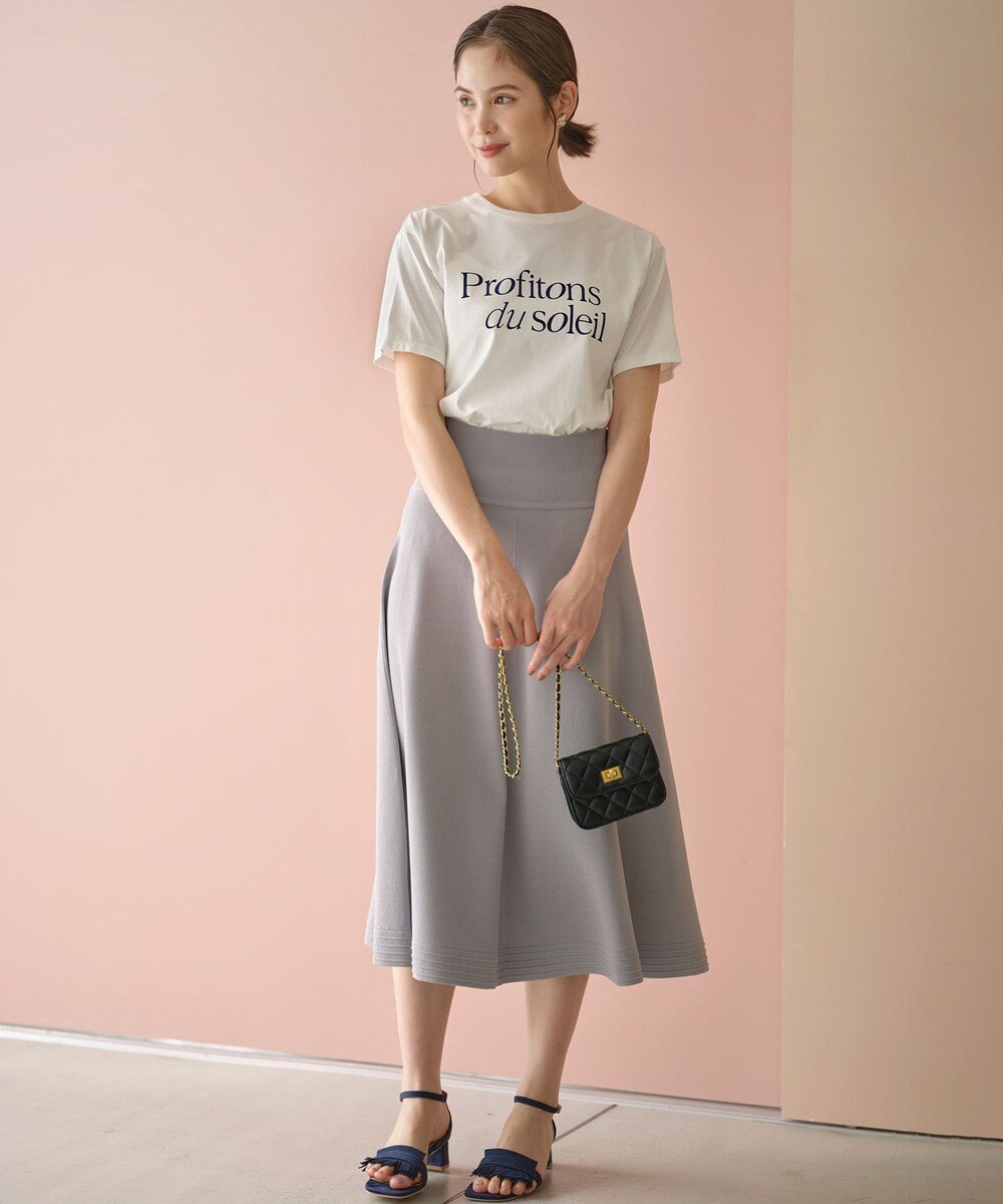 組曲 【セットアップ着用可・WEB限定カラーあり】MINA ニットフレアスカート 