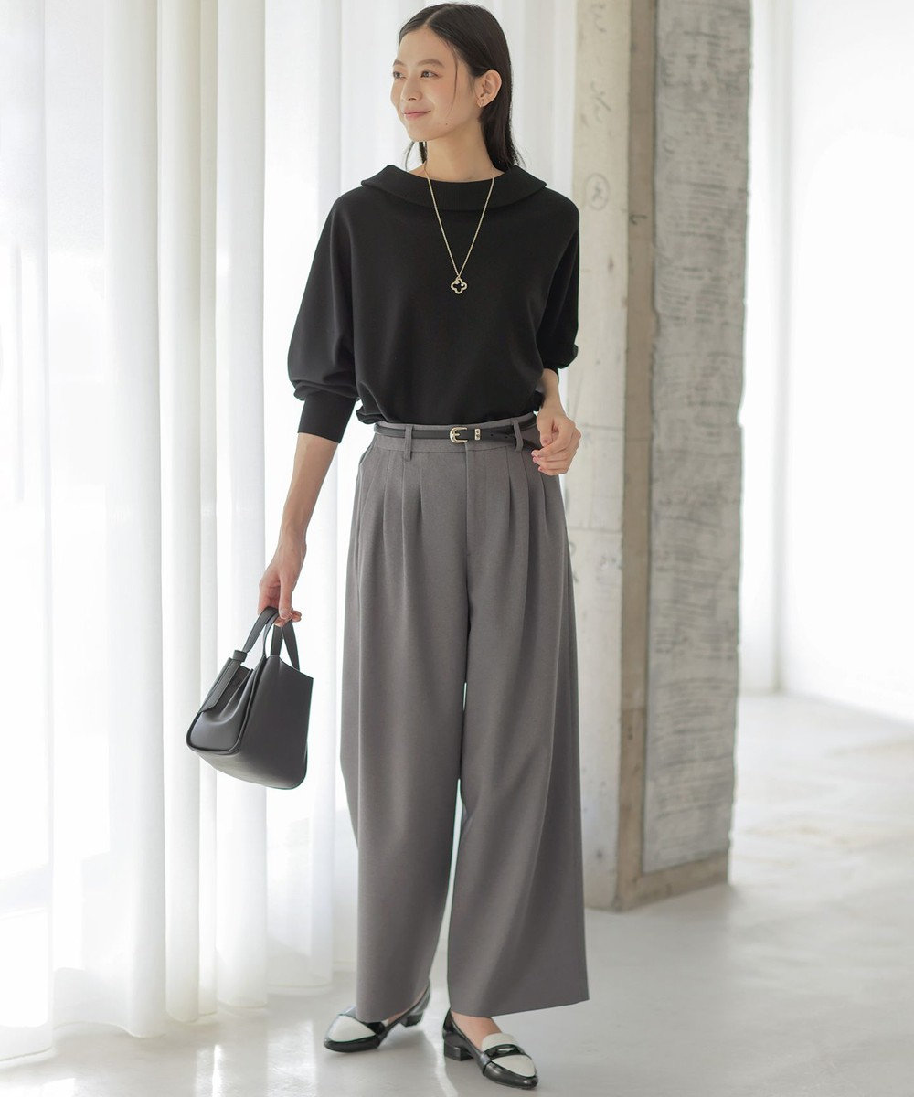 組曲 シュットクロスワイド パンツ 