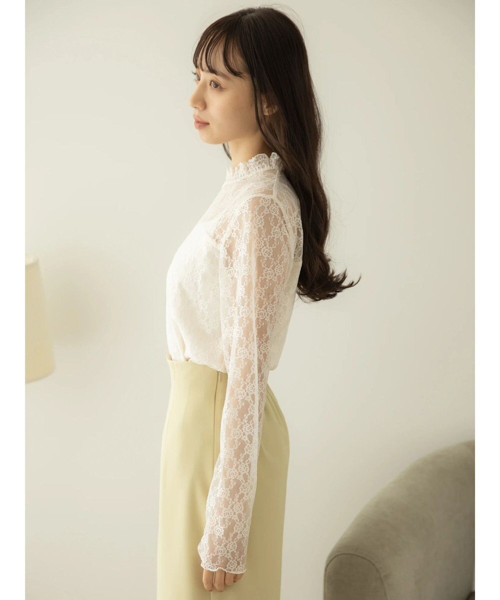 earth music&ecology レースドッキングプルオーバー 