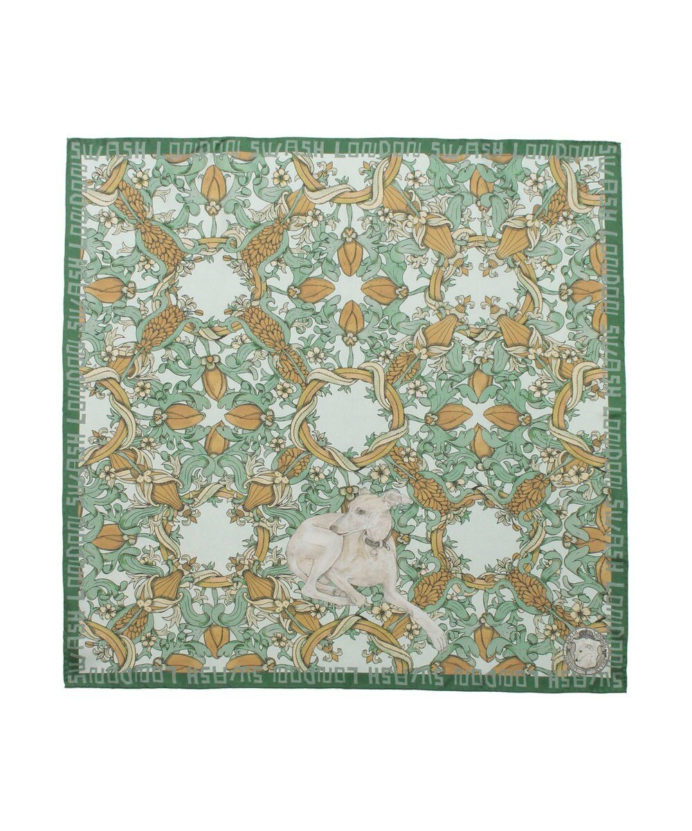 MOONBAT SWASH LONDON 大判シルクツイルスカーフ Tapestry 68×68cm 日本製 