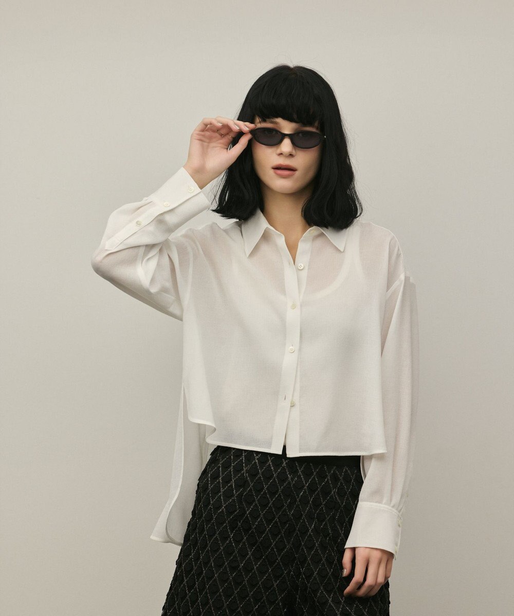 GRACE CONTINENTAL バックフレアシャツ 