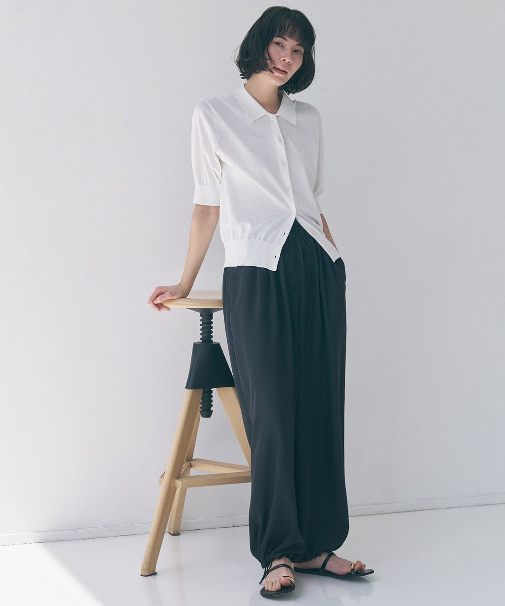 UNFILO スゴ機能美ニット 衿付カーディガン 