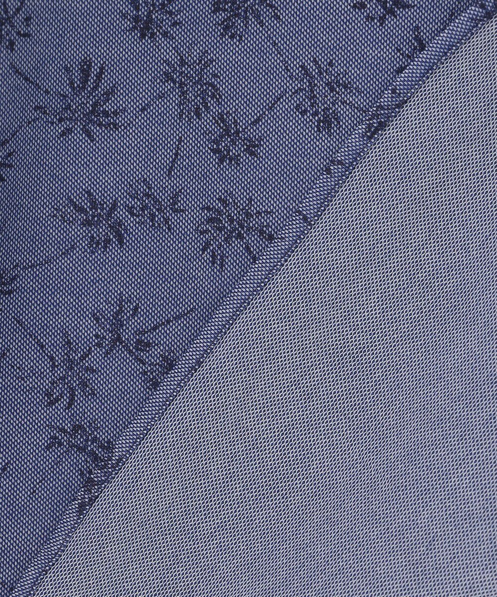 JOSEPH ABBOUD 【吸水速乾】シャンブレープリントジャージシャツ 