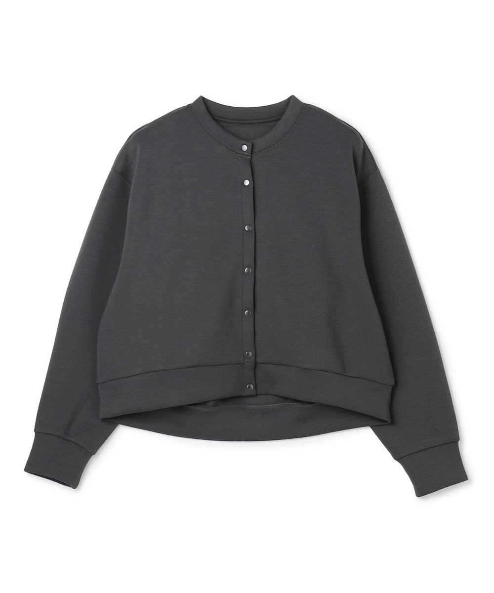 UNFILO L 【野呂佳代さん着用】BEAUTY FORM JERSEY スナップカーディガン 