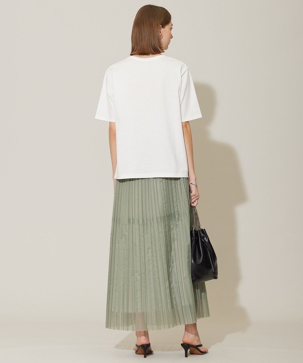 ICB 【洗える】シアープリーツオーガン スカート 