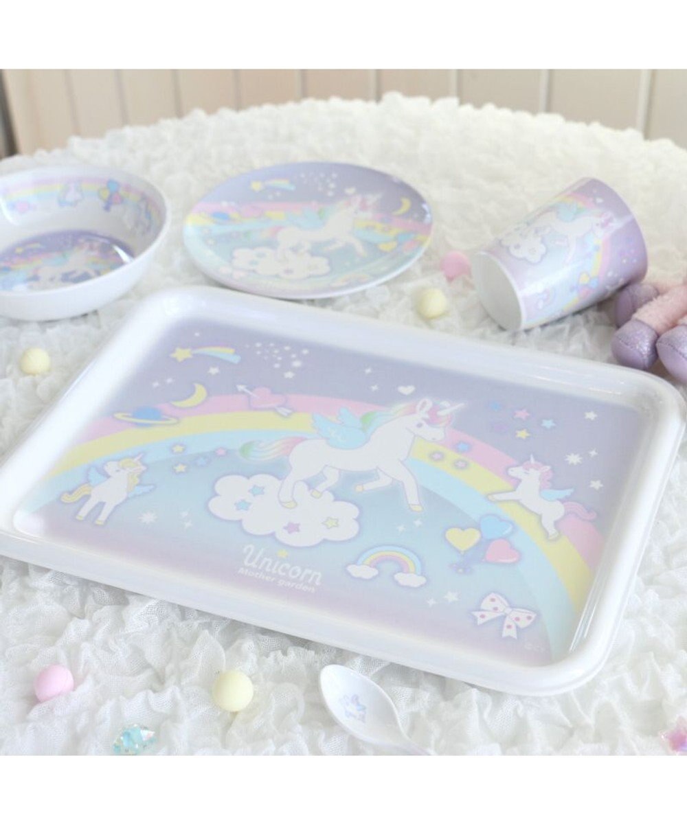 Mother garden  マザーガーデン ユニコーン メラミン食器 トレー 食洗機可 