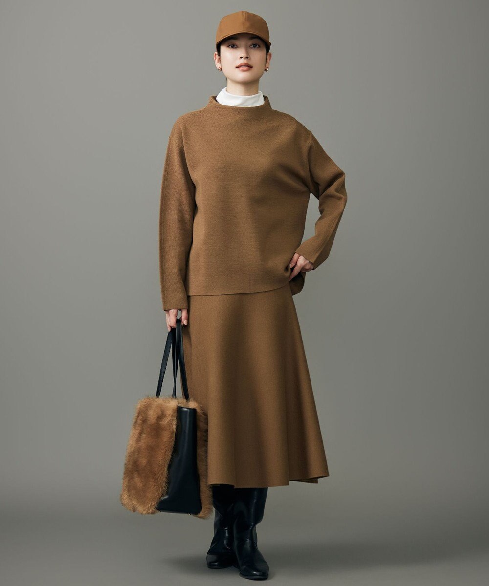 自由区 S 【カタログ掲載】ウールミラノニットフレア スカート 