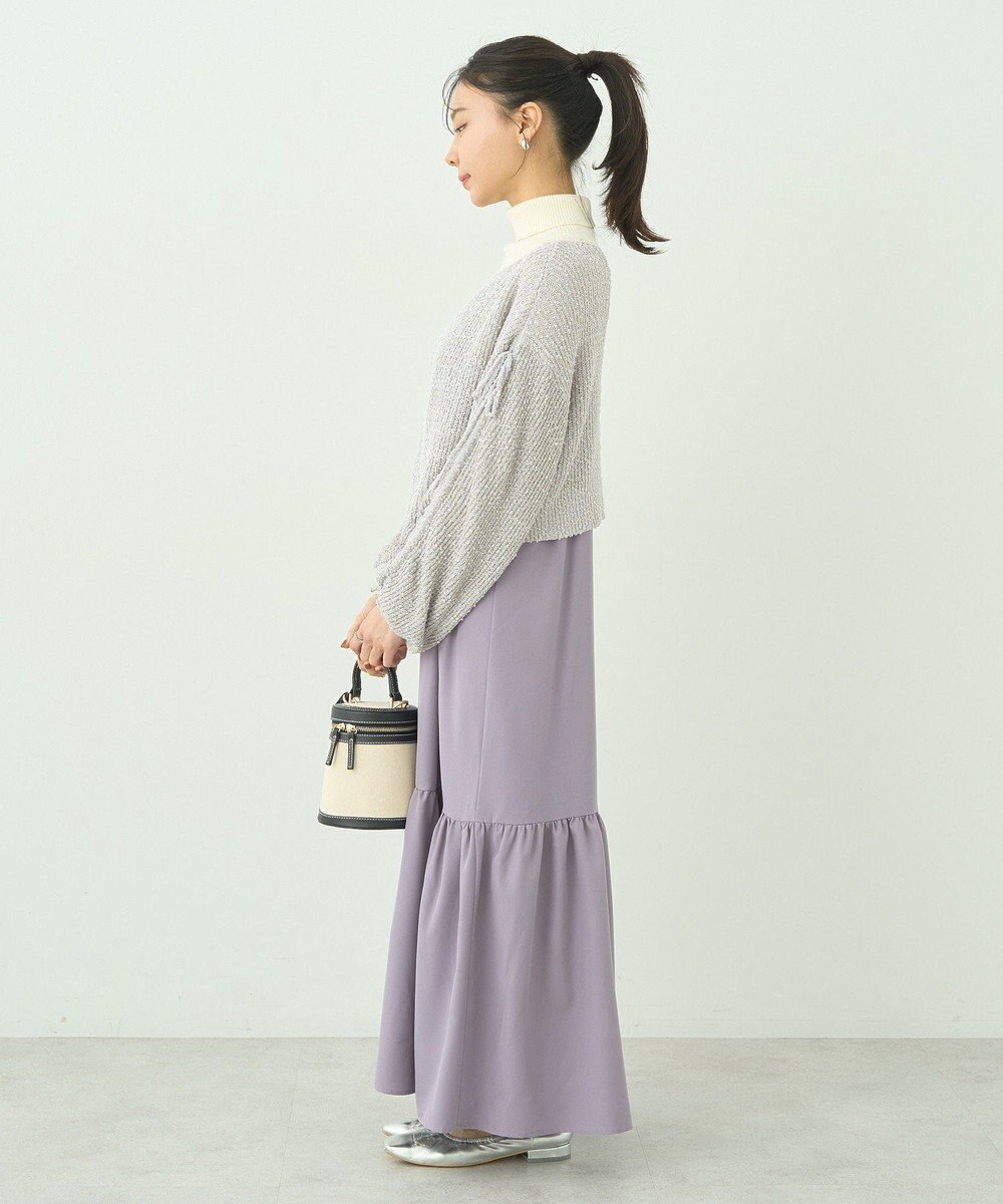 earth music&ecology ＳＥＴ２点透かしニット＋キャミワンピース 