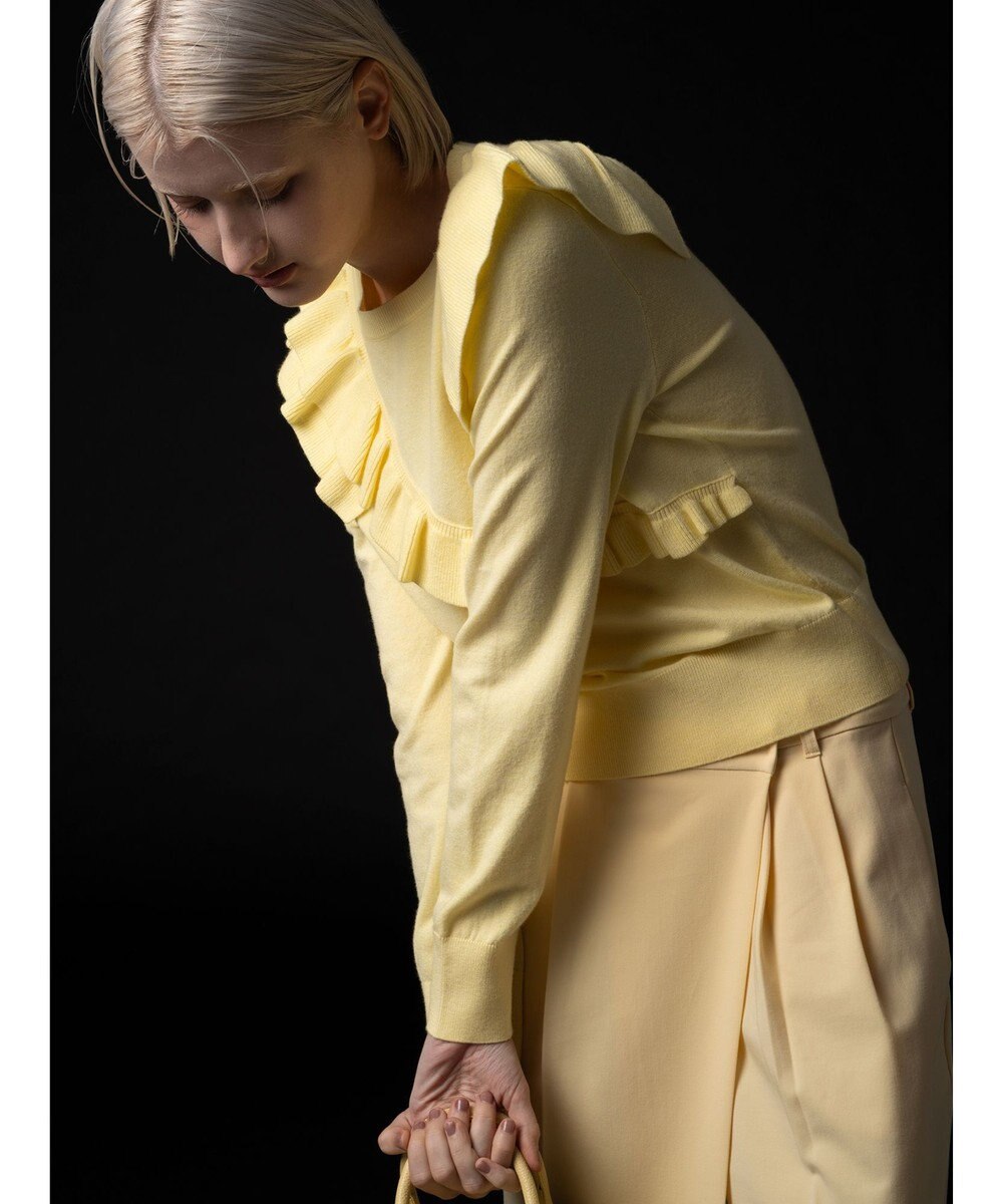 Te chichi 【Atelier Bonheur】イレギュラーフリルニットプルオーバー《2025winter catalog item》 