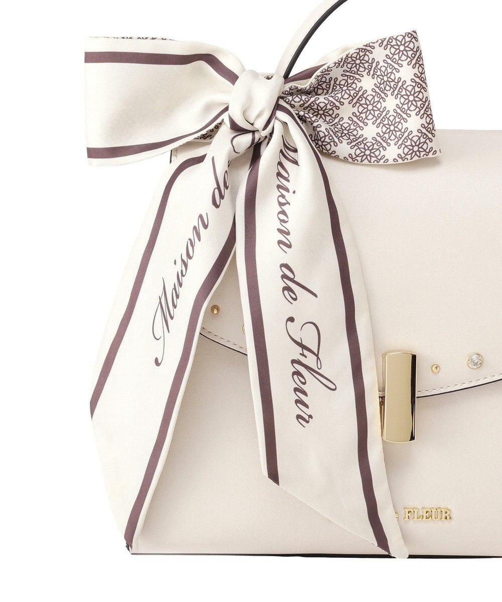 Maison de FLEUR スタッズフラップ２Ｗａｙバッグ 