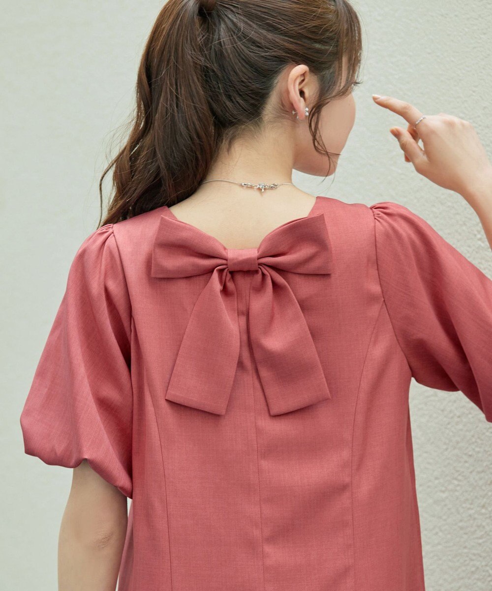 Tiaclasse L バックリボンワンピース 