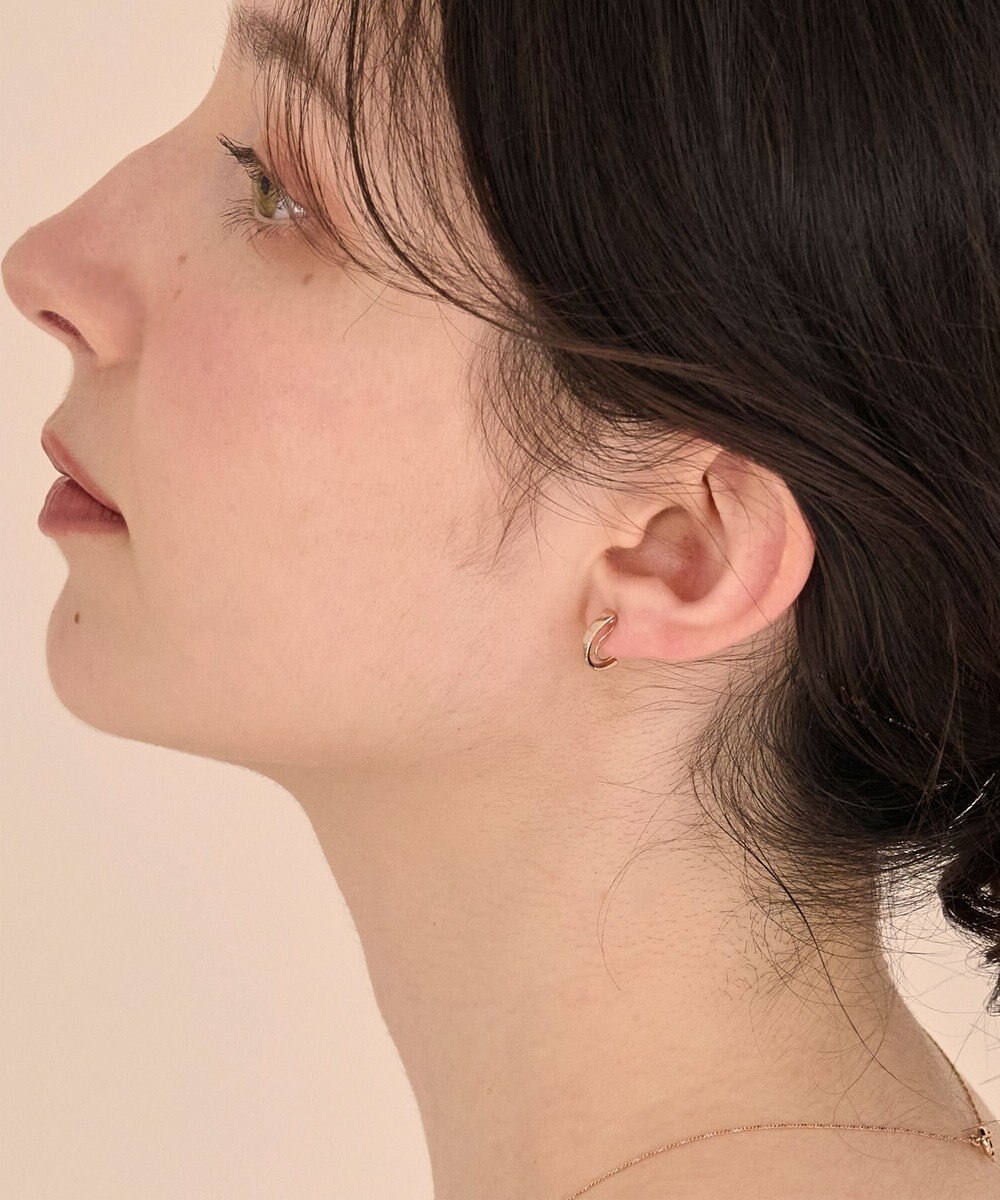 Phoebe 〈痛くないシリーズ/金属アレルギー対応〉モーションフープライトフィットイヤリング 定番/シンプル/フープイヤリング 