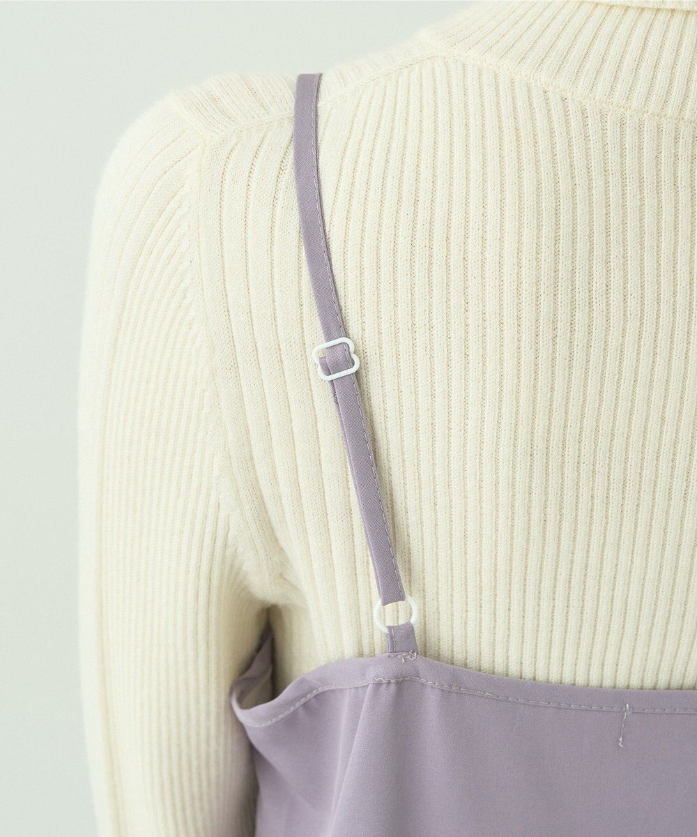 earth music&ecology ＳＥＴ２点透かしニット＋キャミワンピース 